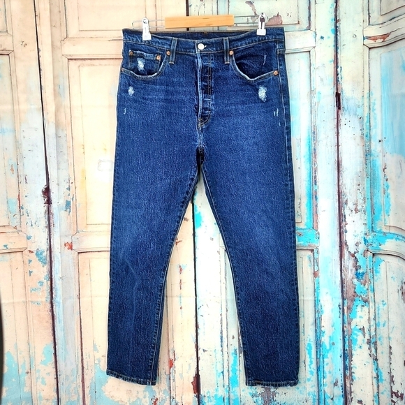 Levi's 501 Skinny High Rise Button Fly Jeans - Picture 2 of 11